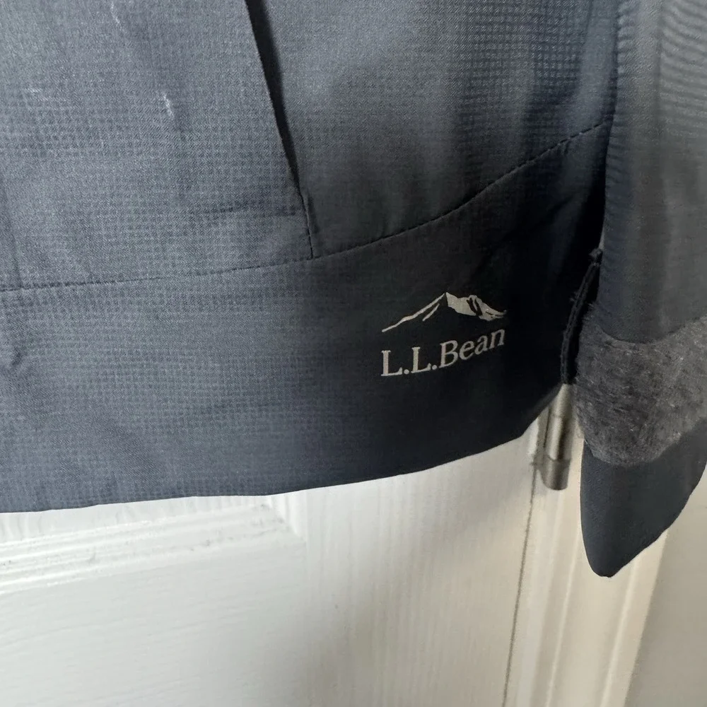L.L.Bean Double Up Outerwear System Kids Jacket Gray Blue L 14-16 Hooded